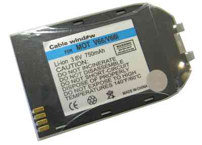 Cable Window Bateria Para Motorola V66v66i